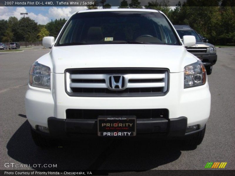 Taffeta White / Saddle 2007 Honda Pilot EX-L 4WD
