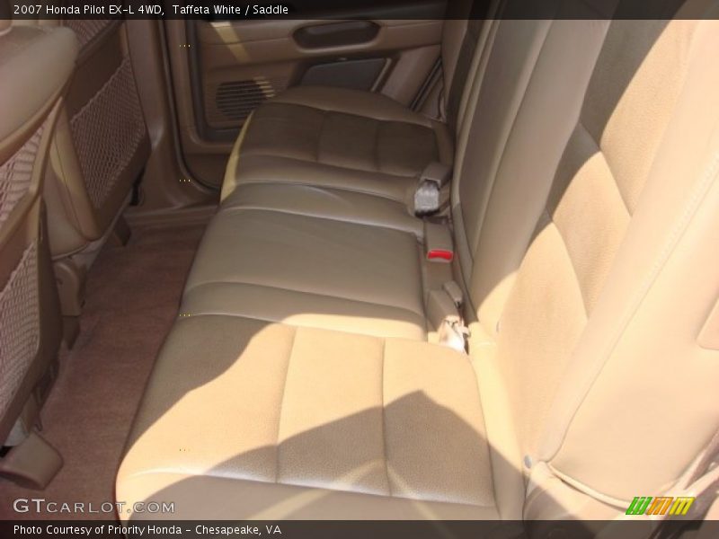 Taffeta White / Saddle 2007 Honda Pilot EX-L 4WD