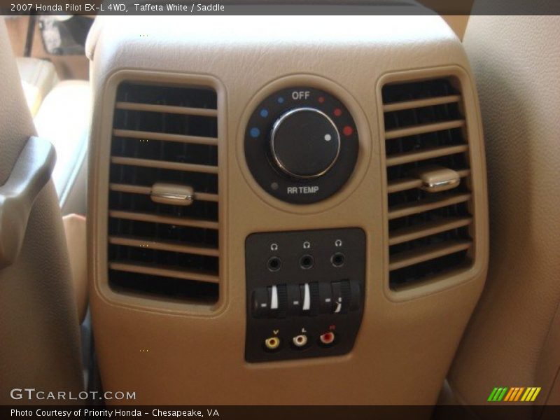 Taffeta White / Saddle 2007 Honda Pilot EX-L 4WD