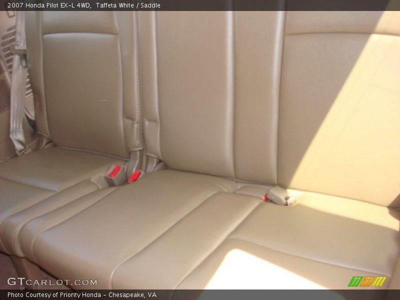 Taffeta White / Saddle 2007 Honda Pilot EX-L 4WD