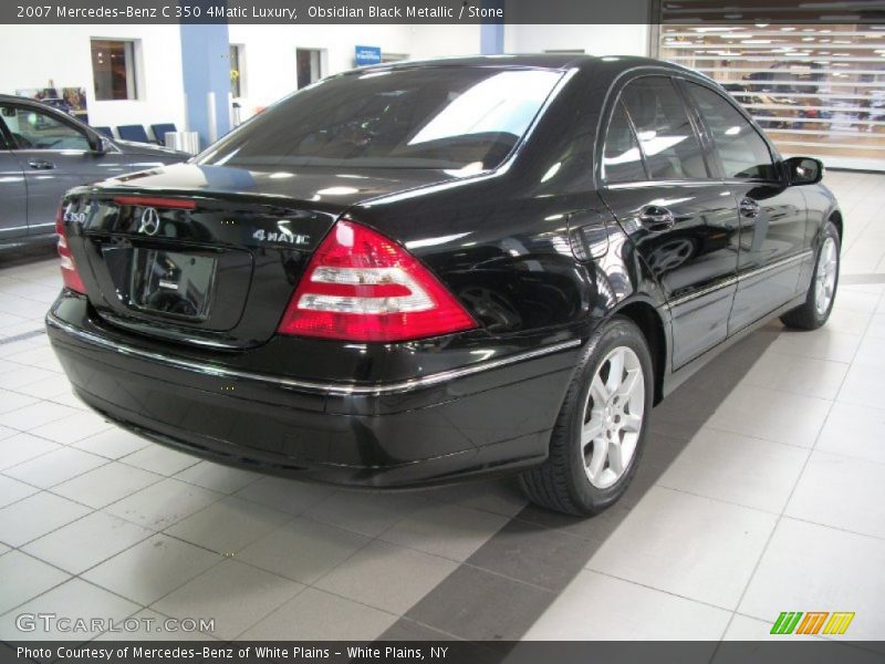 Obsidian Black Metallic / Stone 2007 Mercedes-Benz C 350 4Matic Luxury