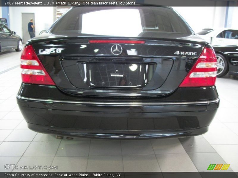 Obsidian Black Metallic / Stone 2007 Mercedes-Benz C 350 4Matic Luxury