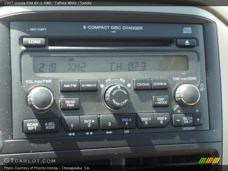 Taffeta White / Saddle 2007 Honda Pilot EX-L 4WD