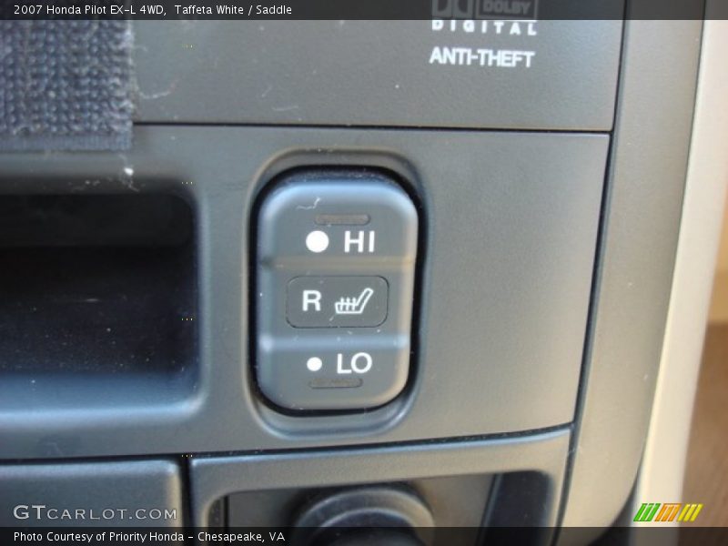 Taffeta White / Saddle 2007 Honda Pilot EX-L 4WD