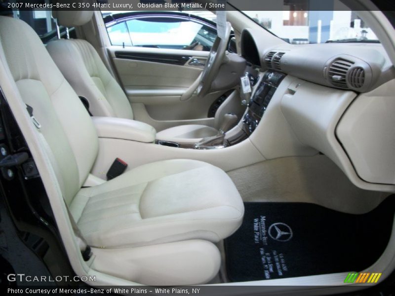 Obsidian Black Metallic / Stone 2007 Mercedes-Benz C 350 4Matic Luxury