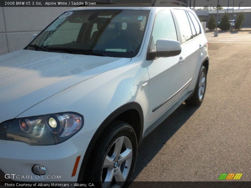 Alpine White / Saddle Brown 2008 BMW X5 3.0si