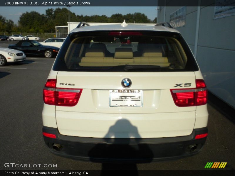 Alpine White / Saddle Brown 2008 BMW X5 3.0si