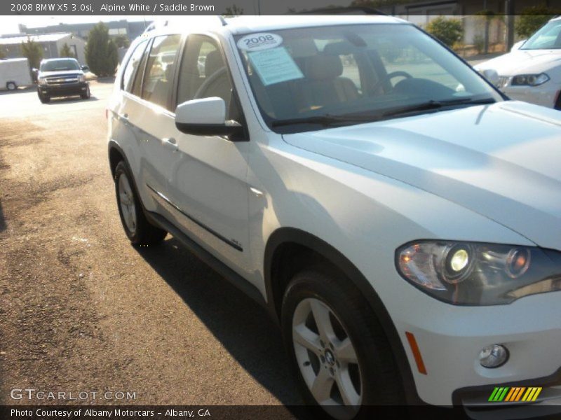 Alpine White / Saddle Brown 2008 BMW X5 3.0si