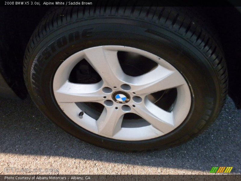 Alpine White / Saddle Brown 2008 BMW X5 3.0si