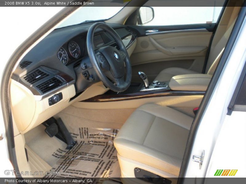 Alpine White / Saddle Brown 2008 BMW X5 3.0si