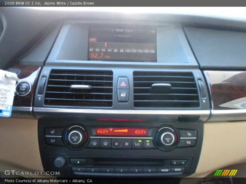 Alpine White / Saddle Brown 2008 BMW X5 3.0si