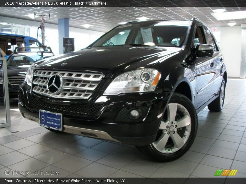 Black / Cashmere 2010 Mercedes-Benz ML 350 4Matic