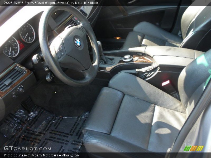 Silver Grey Metallic / Black 2006 BMW 5 Series 530xi Wagon