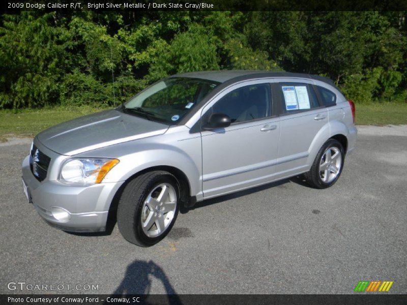 Bright Silver Metallic / Dark Slate Gray/Blue 2009 Dodge Caliber R/T