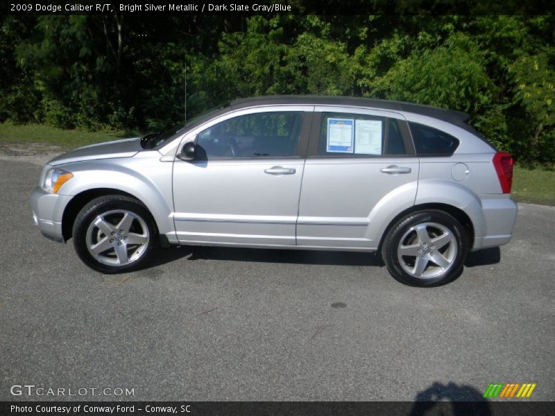 Bright Silver Metallic / Dark Slate Gray/Blue 2009 Dodge Caliber R/T