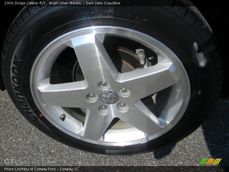 Bright Silver Metallic / Dark Slate Gray/Blue 2009 Dodge Caliber R/T
