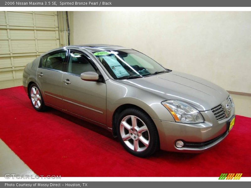 Spirited Bronze Pearl / Black 2006 Nissan Maxima 3.5 SE