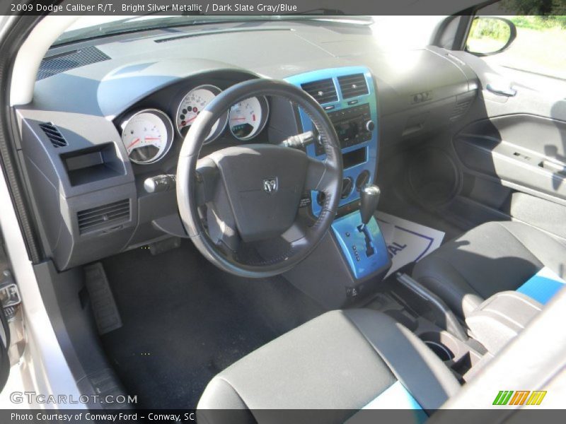 Bright Silver Metallic / Dark Slate Gray/Blue 2009 Dodge Caliber R/T