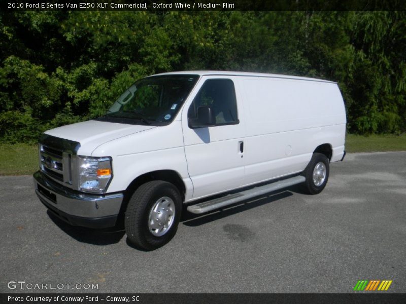 Oxford White / Medium Flint 2010 Ford E Series Van E250 XLT Commericial