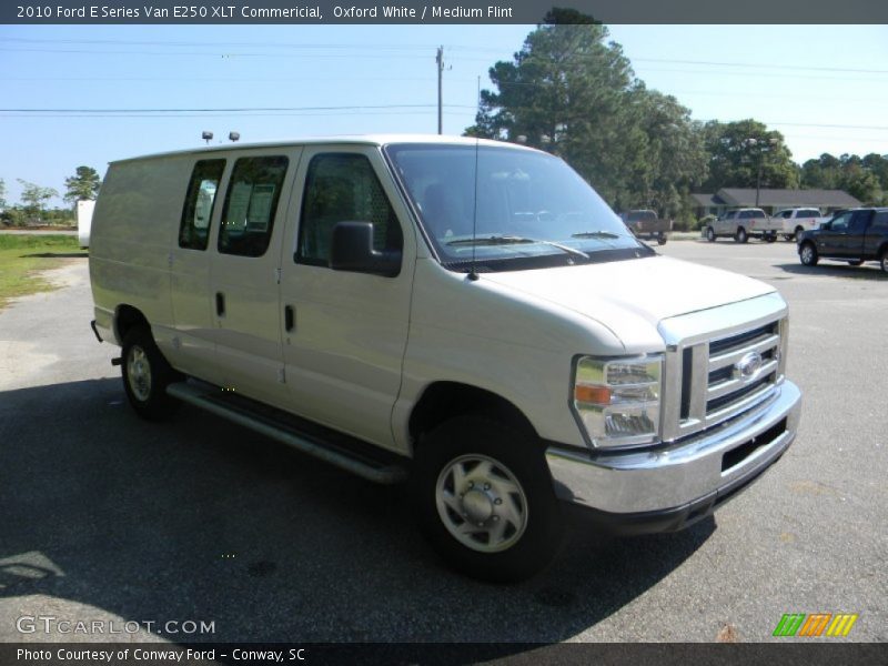 Oxford White / Medium Flint 2010 Ford E Series Van E250 XLT Commericial