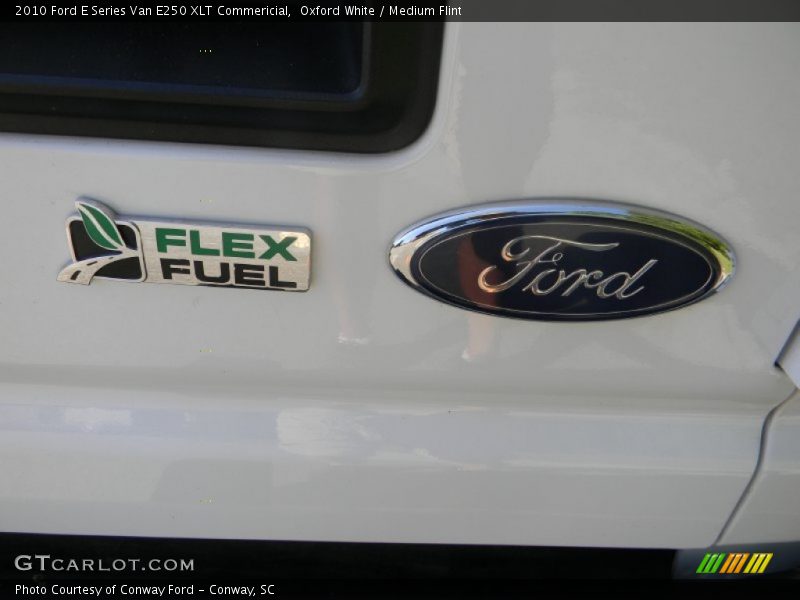 Oxford White / Medium Flint 2010 Ford E Series Van E250 XLT Commericial