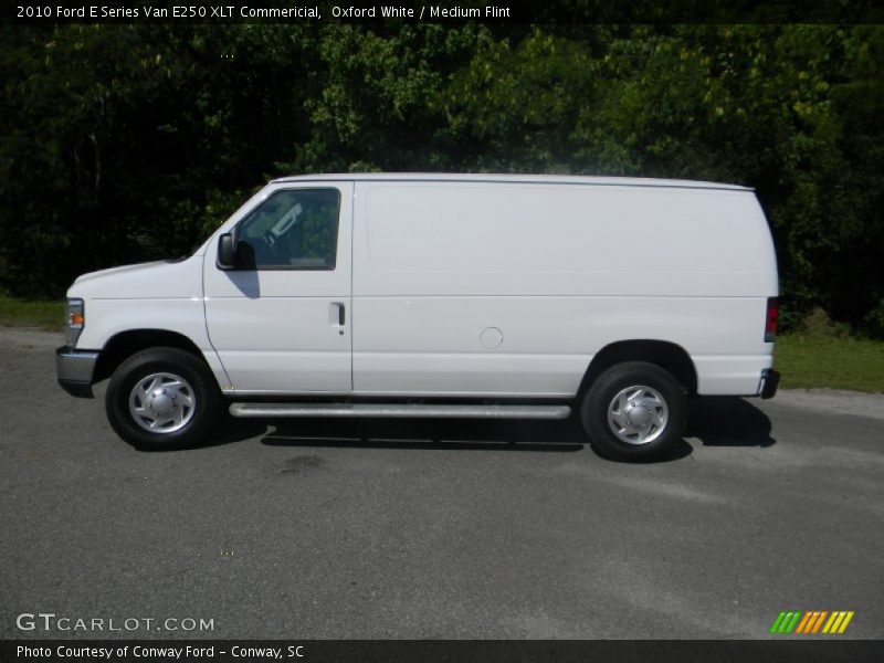 Oxford White / Medium Flint 2010 Ford E Series Van E250 XLT Commericial