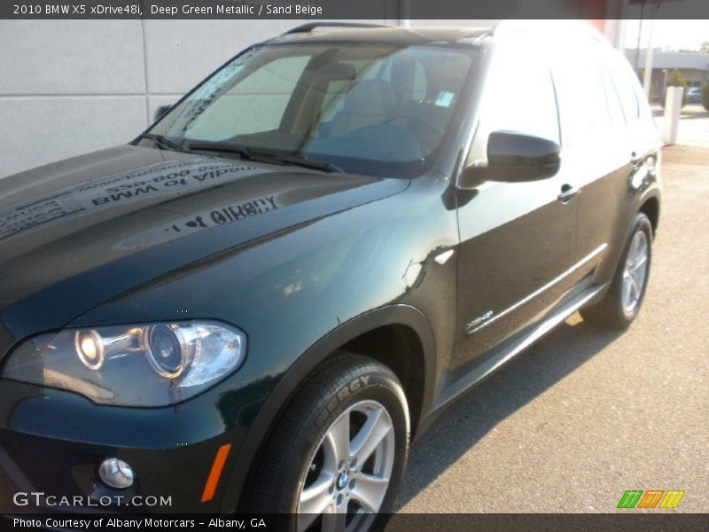 Deep Green Metallic / Sand Beige 2010 BMW X5 xDrive48i