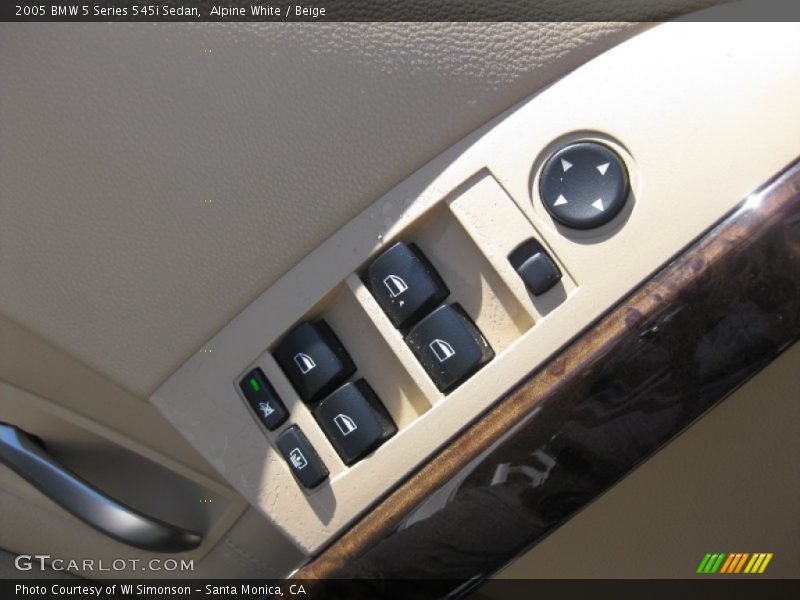 Alpine White / Beige 2005 BMW 5 Series 545i Sedan