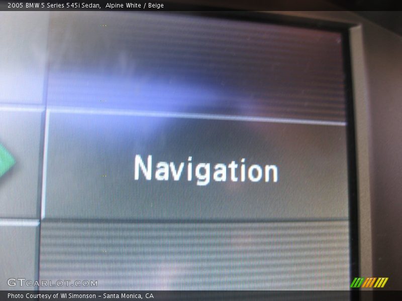 Alpine White / Beige 2005 BMW 5 Series 545i Sedan