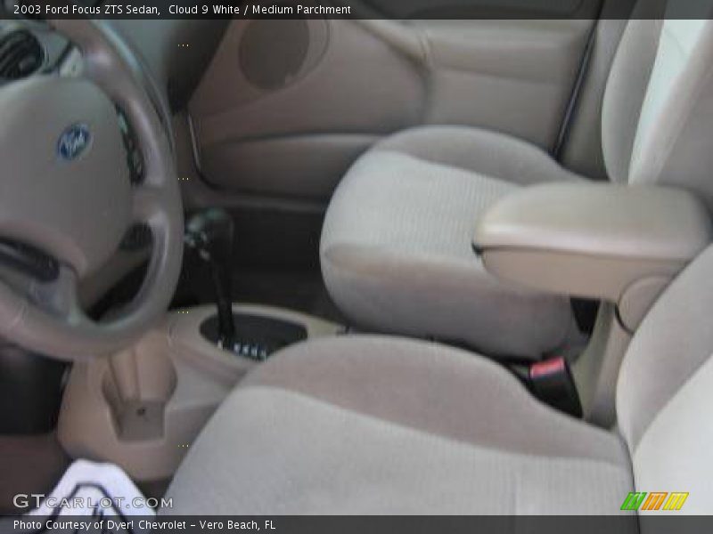 Cloud 9 White / Medium Parchment 2003 Ford Focus ZTS Sedan