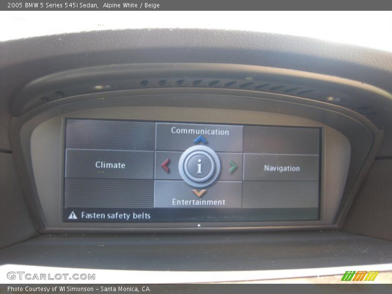 Alpine White / Beige 2005 BMW 5 Series 545i Sedan