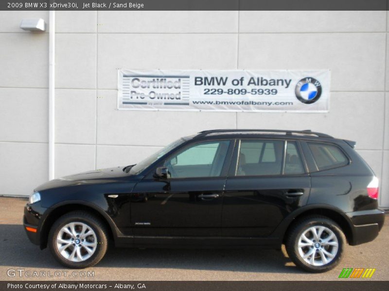Jet Black / Sand Beige 2009 BMW X3 xDrive30i