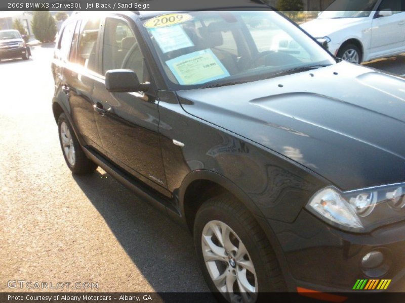 Jet Black / Sand Beige 2009 BMW X3 xDrive30i