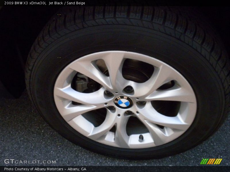 Jet Black / Sand Beige 2009 BMW X3 xDrive30i