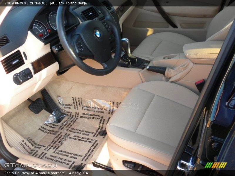 Jet Black / Sand Beige 2009 BMW X3 xDrive30i