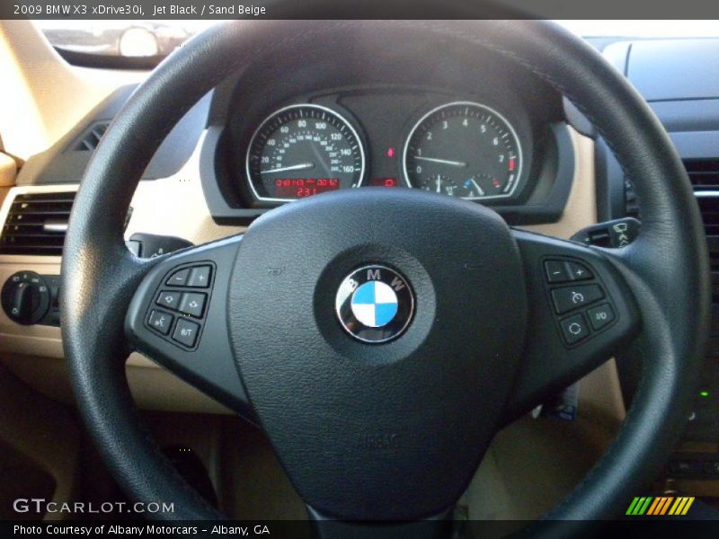 Jet Black / Sand Beige 2009 BMW X3 xDrive30i