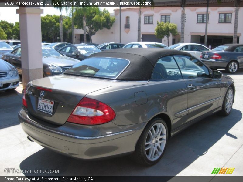 Indium Grey Metallic / Black/Cappuccino 2009 Mercedes-Benz CLK 350 Cabriolet