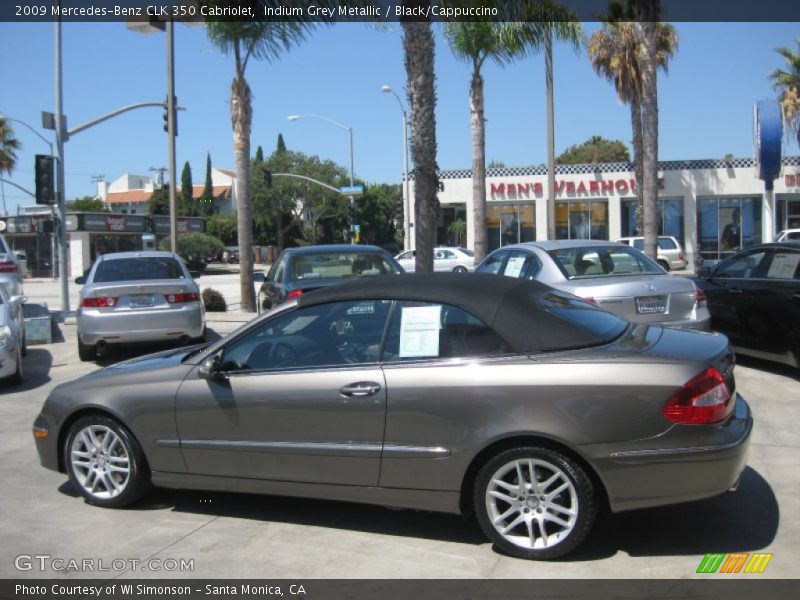 Indium Grey Metallic / Black/Cappuccino 2009 Mercedes-Benz CLK 350 Cabriolet