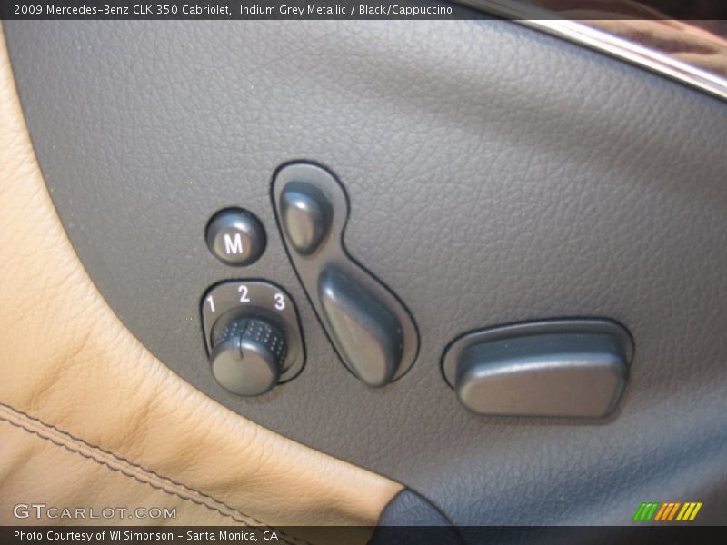 Indium Grey Metallic / Black/Cappuccino 2009 Mercedes-Benz CLK 350 Cabriolet