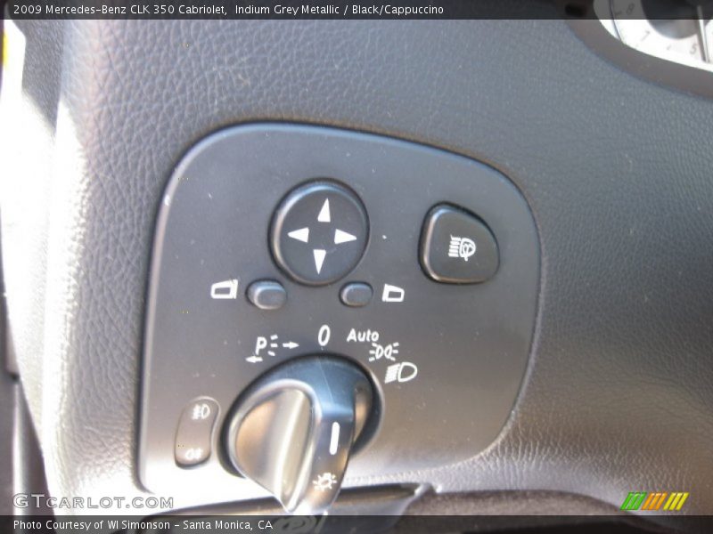 Indium Grey Metallic / Black/Cappuccino 2009 Mercedes-Benz CLK 350 Cabriolet