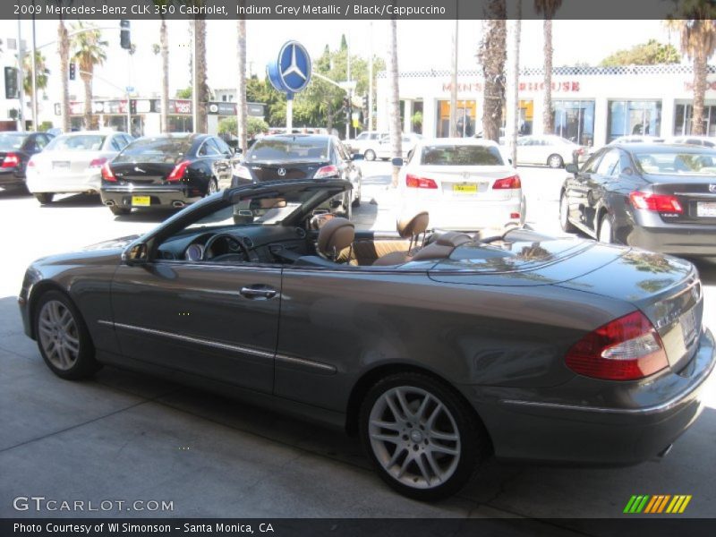 Indium Grey Metallic / Black/Cappuccino 2009 Mercedes-Benz CLK 350 Cabriolet