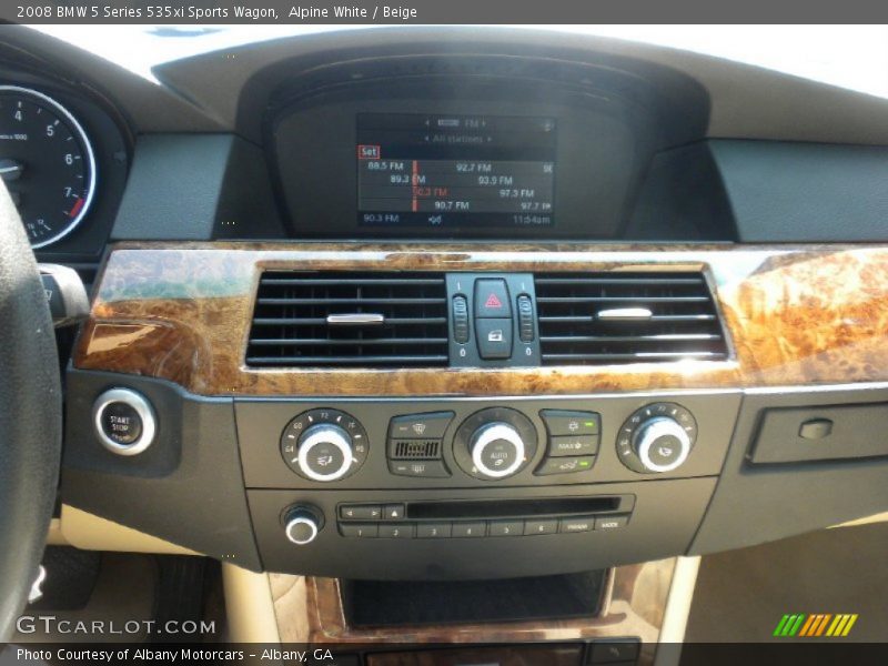 Alpine White / Beige 2008 BMW 5 Series 535xi Sports Wagon