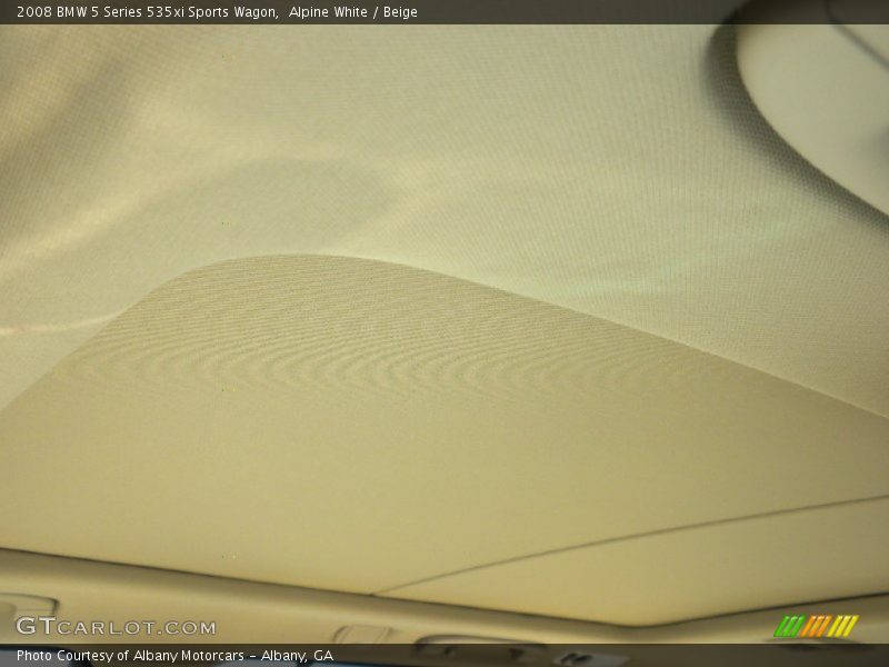 Alpine White / Beige 2008 BMW 5 Series 535xi Sports Wagon