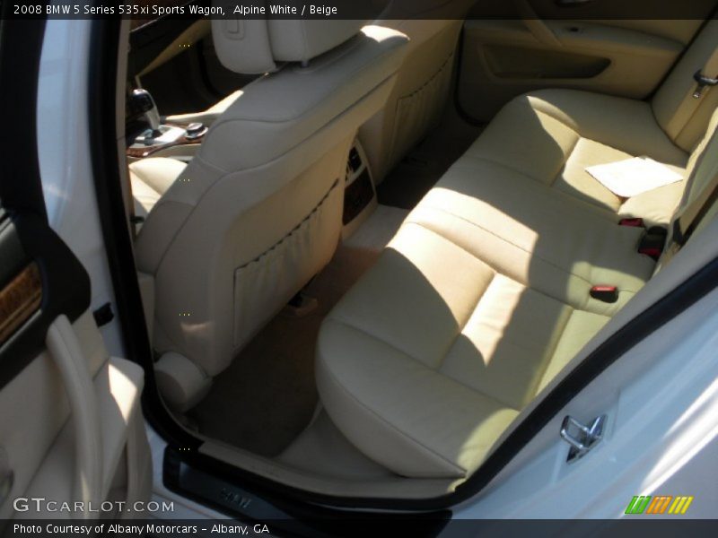 Alpine White / Beige 2008 BMW 5 Series 535xi Sports Wagon