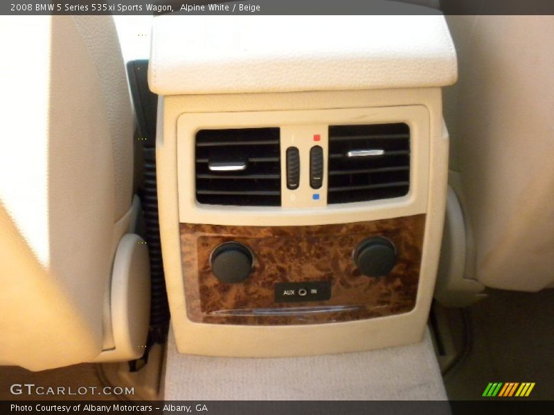 Alpine White / Beige 2008 BMW 5 Series 535xi Sports Wagon