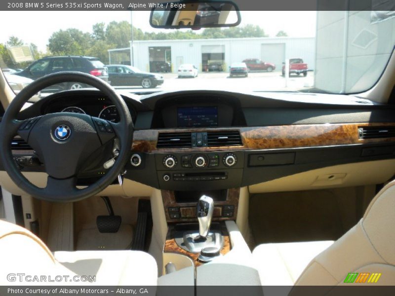 Alpine White / Beige 2008 BMW 5 Series 535xi Sports Wagon