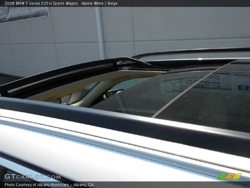 Alpine White / Beige 2008 BMW 5 Series 535xi Sports Wagon