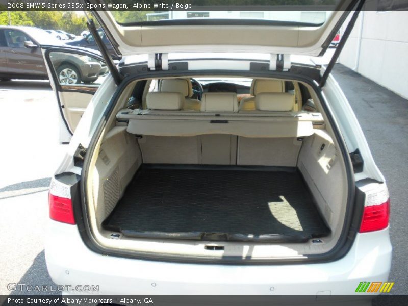 Alpine White / Beige 2008 BMW 5 Series 535xi Sports Wagon