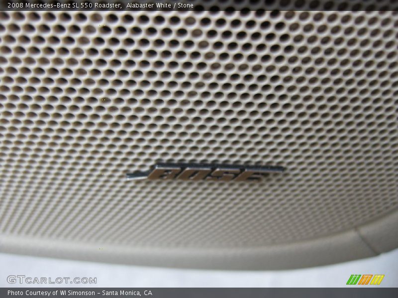 Alabaster White / Stone 2008 Mercedes-Benz SL 550 Roadster
