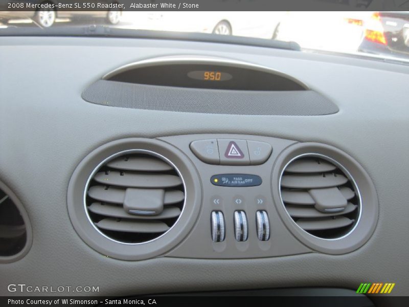 Alabaster White / Stone 2008 Mercedes-Benz SL 550 Roadster
